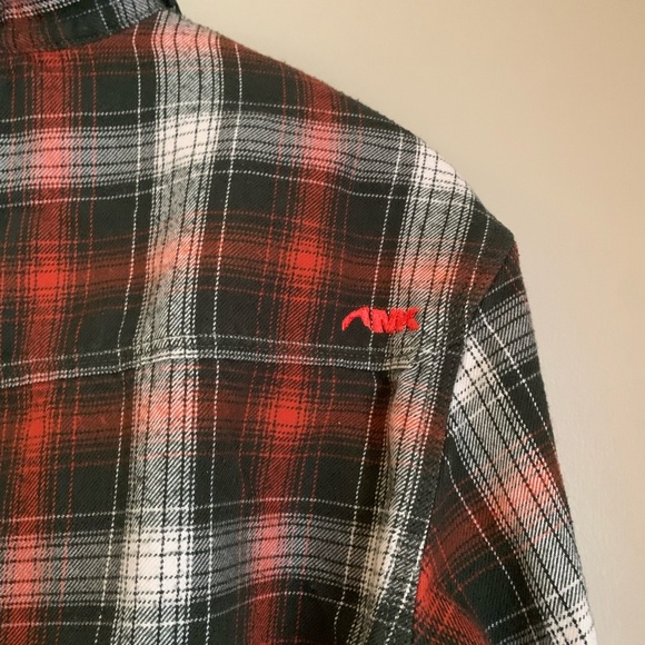 Mountain khaki snap button flannel mens saloon flannel - Picture 8 of 11